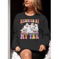 Haunted By My TBR Cute Ghosts Book Reading Teacher Halloween Women Crewneck Sweatshirt, funny gift Haunted By My TBR Cute Ghosts Book Reading Teacher Halloween Women Crewneck Sweatshirt, funny gift