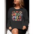 Hello Pre-K Back To School Teacher Student Fun Graphic Tee Women Crewneck Sweatshirt, funny gift Hello Pre-K Back To School Teacher Student Fun Graphic Tee Women Crewneck Sweatshirt, funny gift