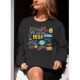 Hello Word In Different Languages Travel And Teacher Lover Women Crewneck Sweatshirt, funny gift