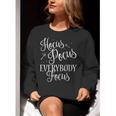 Hocus Pocus Everybody Focus Teacher Halloween Shirt Women Crewneck Sweatshirt, funny gift