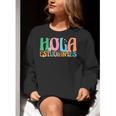 Hola Estudiantes Maestra Back To School Spanish Teacher Women Crewneck Sweatshirt, funny gift Hola Estudiantes Maestra Back To School Spanish Teacher Women Crewneck Sweatshirt, funny gift