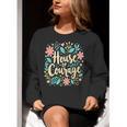 House Of Courage Flowers RCA School Teacher Student Tee Women Crewneck Sweatshirt, funny gift