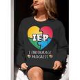IEP I Encourage Progress Special Education School Teacher Women Crewneck Sweatshirt, funny gift IEP I Encourage Progress Special Education School Teacher Women Crewneck Sweatshirt, funny gift