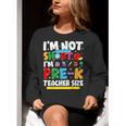 I'm Not Short I'm Pre-K Teacher Size Back To School Teacher Women Crewneck Sweatshirt, funny gift