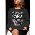 I'm That Paraprofessional They Told You About Retro Teacher Women Crewneck Sweatshirt, funny gift