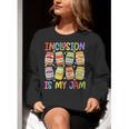 Inclusion Is My Jam SPED Teacher Special Education Teacher Women Crewneck Sweatshirt, funny gift Inclusion Is My Jam SPED Teacher Special Education Teacher Women Crewneck Sweatshirt, funny gift