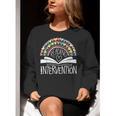Intervention Teacher Reading Intervention Women Crewneck Sweatshirt, funny gift Intervention Teacher Reading Intervention Women Crewneck Sweatshirt, funny gift