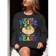 I Am Their Voice They Are My Heart Autism Awareness Teacher Women Crewneck Sweatshirt, funny gift I Am Their Voice They Are My Heart Autism Awareness Teacher Women Crewneck Sweatshirt, funny gift