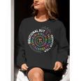 Irrational But Well Rounded Pi Day Math Teacher Student Geek Women Crewneck Sweatshirt, funny gift