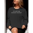 It's Giving Science Teacher Women Crewneck Sweatshirt, Science Teacher Sweatshirts, funny gift It's Giving Science Teacher Women Crewneck Sweatshirt, Science Teacher Sweatshirts, funny gift