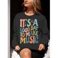 It's A Good Day To Make Music Musician Band Music Teacher Women Crewneck Sweatshirt, funny gift