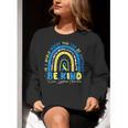 Be Kind Rainbow Down Syndrome Awareness Teacher Blue Yellow Women Crewneck Sweatshirt, funny gift Be Kind Rainbow Down Syndrome Awareness Teacher Blue Yellow Women Crewneck Sweatshirt, funny gift