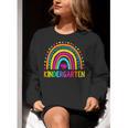 Kindergarten Rainbow Girls Boys Teacher First Day Of School Women Crewneck Sweatshirt, funny gift Kindergarten Rainbow Girls Boys Teacher First Day Of School Women Crewneck Sweatshirt, funny gift