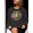 Kindergarten Rocks ABCD Back To School Rock Teacher Women Crewneck Sweatshirt, funny gift