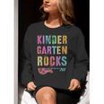 KINDERGARTEN ROCKS Teacher Crew Rock Star Kinder Team Women Crewneck Sweatshirt, funny gift KINDERGARTEN ROCKS Teacher Crew Rock Star Kinder Team Women Crewneck Sweatshirt, funny gift