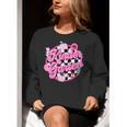 Kindergarten Teacher Women Checkered First Day Of School Women Crewneck Sweatshirt, funny gift