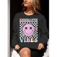 Kindergarten Vibes First Day Of School Kindergarten Teacher Women Crewneck Sweatshirt, funny gift Kindergarten Vibes First Day Of School Kindergarten Teacher Women Crewneck Sweatshirt, funny gift