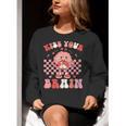 Kiss Your Brain Valentines Test Day Teacher Squad Kids Women Crewneck Sweatshirt, funny gift Kiss Your Brain Valentines Test Day Teacher Squad Kids Women Crewneck Sweatshirt, funny gift