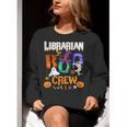 Librarian Boo Crew Teacher Student Halloween Costume Women Crewneck Sweatshirt, funny gift