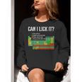 Can I Lick It Periodic Table Science Teacher Student Women Crewneck Sweatshirt, Science Teacher Sweatshirts, funny gift Can I Lick It Periodic Table Science Teacher Student Women Crewneck Sweatshirt, Science Teacher Sweatshirts, funny gift