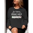 Life Happens Visuals Help Special Education Teacher Aide Men Women Women Crewneck Sweatshirt, funny gift Life Happens Visuals Help Special Education Teacher Aide Men Women Women Crewneck Sweatshirt, funny gift