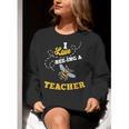 I Love Bee-Ing A Teacher Honey Bee Job Profession Women Crewneck Sweatshirt, funny gift