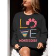 Love Montessori Education Math Teacher Women Crewneck Sweatshirt, funny gift Love Montessori Education Math Teacher Women Crewneck Sweatshirt, funny gift