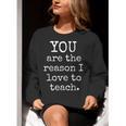 Love To Teach Positive Affirmation Kind Motivational Teacher Women Crewneck Sweatshirt, funny gift