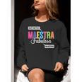 Maestra Fabulosa Bilingual Spanish Espanol Teacher School Women Crewneck Sweatshirt, funny gift Maestra Fabulosa Bilingual Spanish Espanol Teacher School Women Crewneck Sweatshirt, funny gift