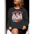 Maestra Pantasmas Conchas Teacher Mexican Halloween Women Crewneck Sweatshirt, funny gift
