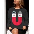 Magnet Science Pun T-Shirt For Geeks Science Teachers Women Crewneck Sweatshirt, Science Teacher Sweatshirts, funny gift
