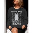 I Did The Math The Answer Is Penguin Math Teacher Women Crewneck Sweatshirt, funny gift I Did The Math The Answer Is Penguin Math Teacher Women Crewneck Sweatshirt, funny gift