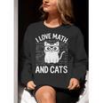 Math And Cats Apparel For Teachers Students Cat Lovers Women Crewneck Sweatshirt, funny gift Math And Cats Apparel For Teachers Students Cat Lovers Women Crewneck Sweatshirt, funny gift