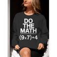 Do The Math Equation Thanksgiving Teacher 67 Six Seven 6 7 Women Crewneck Sweatshirt, funny gift