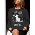 Math Nerd Math Teacher Cat Lover I Love Math And Cats Women Crewneck Sweatshirt, funny gift Math Nerd Math Teacher Cat Lover I Love Math And Cats Women Crewneck Sweatshirt, funny gift