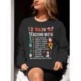 Math Teacher Christmas 12 Days Of Teaching Math Christmas Women Crewneck Sweatshirt, funny gift