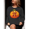 Math Teacher Halloween Costume Pumpkin Pi Pun Pie Men Women Crewneck Sweatshirt, funny gift