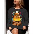 Math Teacher Halloween Costume Trick Or Treat Math Sweet Women Crewneck Sweatshirt, funny gift Math Teacher Halloween Costume Trick Or Treat Math Sweet Women Crewneck Sweatshirt, funny gift