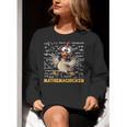 Mathemachicken Chicken Math Teacher Back To School Women Crewneck Sweatshirt, funny gift