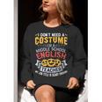 Middle School English Teacher Halloween Costume For Men Women Women Crewneck Sweatshirt, English Teacher Sweatshirts, funny gift Middle School English Teacher Halloween Costume For Men Women Women Crewneck Sweatshirt, English Teacher Sweatshirts, funny gift