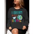 Multilingual Teacher In Dos Idiomas Linguist Language Women Crewneck Sweatshirt, funny gift Multilingual Teacher In Dos Idiomas Linguist Language Women Crewneck Sweatshirt, funny gift