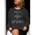 Music Awakens My Spirit Inspiring Musician Teacher Quote Women Crewneck Sweatshirt, funny gift Music Awakens My Spirit Inspiring Musician Teacher Quote Women Crewneck Sweatshirt, funny gift