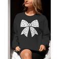 Music Notes Coquette Bow Music Teacher School Musician Band Women Crewneck Sweatshirt, funny gift Music Notes Coquette Bow Music Teacher School Musician Band Women Crewneck Sweatshirt, funny gift