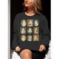 Music Teacher Orchestra Spooky Halloween Ghost Band Women Crewneck Sweatshirt, funny gift