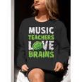 Music Teachers Love Brains Cute Teaching Halloween Women Crewneck Sweatshirt, funny gift Music Teachers Love Brains Cute Teaching Halloween Women Crewneck Sweatshirt, funny gift