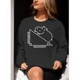 Nerdy Hippotenuse Hypotenuse Hippopotamus Math Teacher Women Crewneck Sweatshirt, funny gift
