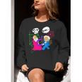 Nerdy Pythagoras Fighting Over C Squared Math Teacher Women Crewneck Sweatshirt, funny gift Nerdy Pythagoras Fighting Over C Squared Math Teacher Women Crewneck Sweatshirt, funny gift