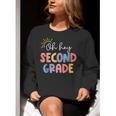 Oh Hey Second Grade First Day Of Teacher Girls Boys Kids Women Crewneck Sweatshirt, First Grade Teacher Sweatshirts, funny gift Oh Hey Second Grade First Day Of Teacher Girls Boys Kids Women Crewneck Sweatshirt, First Grade Teacher Sweatshirts, funny gift