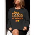 One Thankful PE Teacher Thanksgiving Fall Autumn Groovy Women Crewneck Sweatshirt, Pe Teacher Sweatshirts, Groovy Teacher Sweatshirts, funny gift One Thankful PE Teacher Thanksgiving Fall Autumn Groovy Women Crewneck Sweatshirt, Pe Teacher Sweatshirts, Groovy Teacher Sweatshirts, funny gift