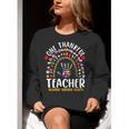 Hispanic Heritage Month One Thankful Teacher Rainbow Women Crewneck Sweatshirt, funny gift Hispanic Heritage Month One Thankful Teacher Rainbow Women Crewneck Sweatshirt, funny gift